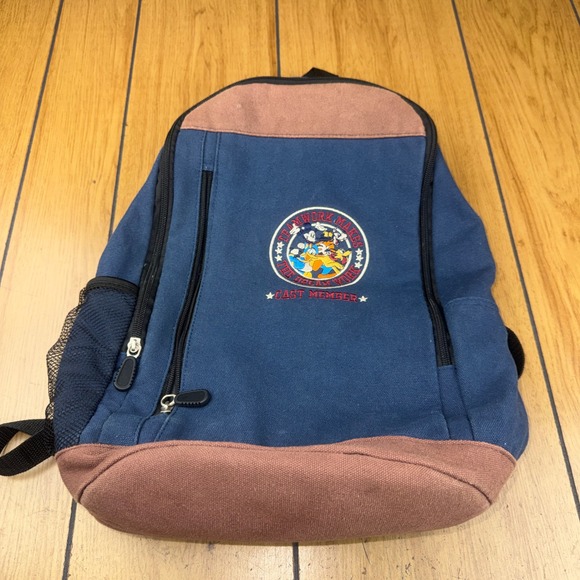 Disney Other - Disney Cast Member Teamwork Makes The Dream Work Canvas Backpack Blue Brown